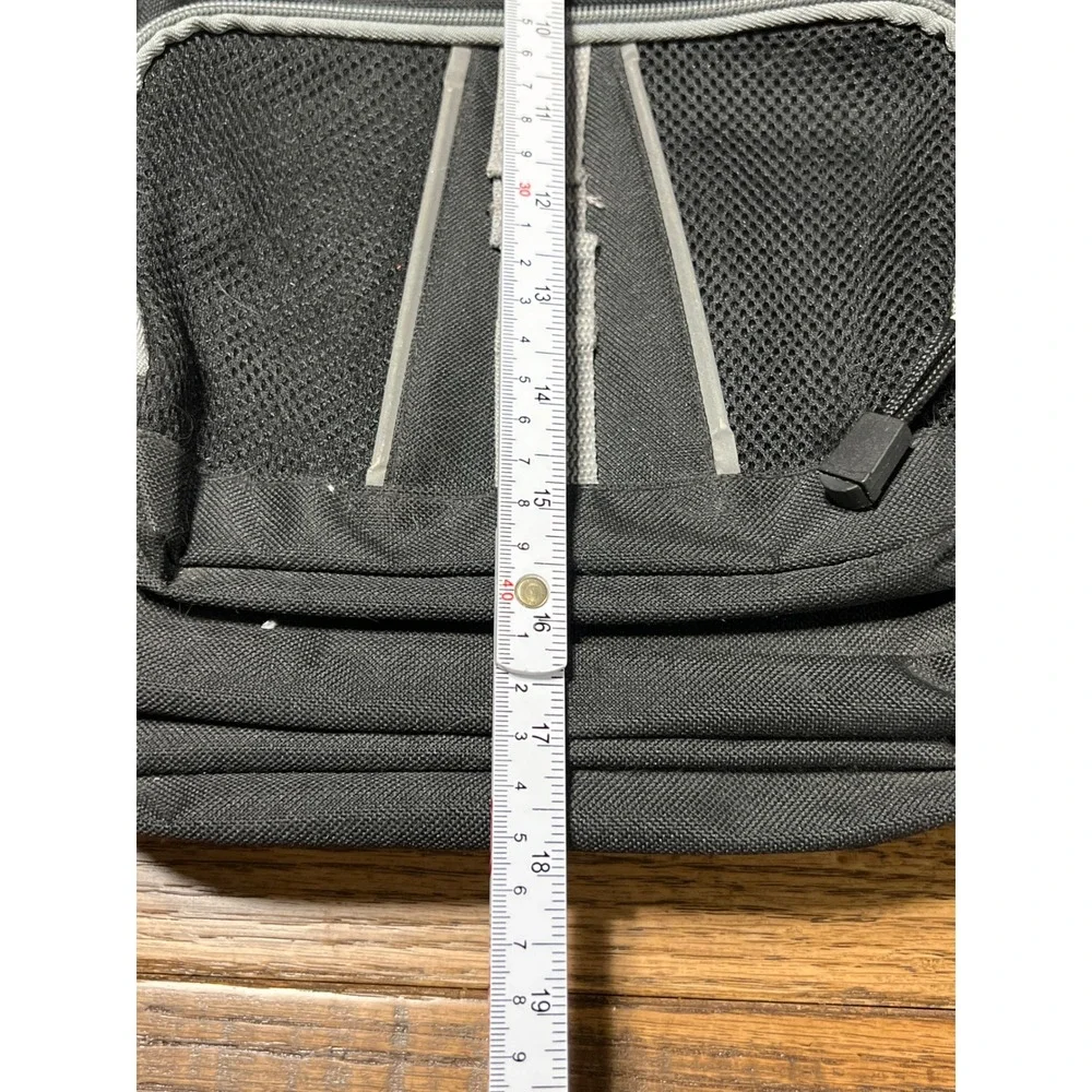 J World New York Black Grey Backpack Laptop Bag School Travel Work Student Urban